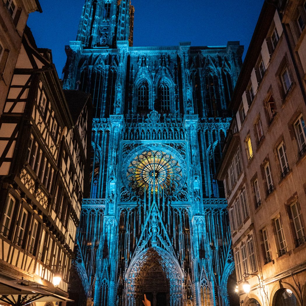 Light Show on the Cathedral's Façade 1